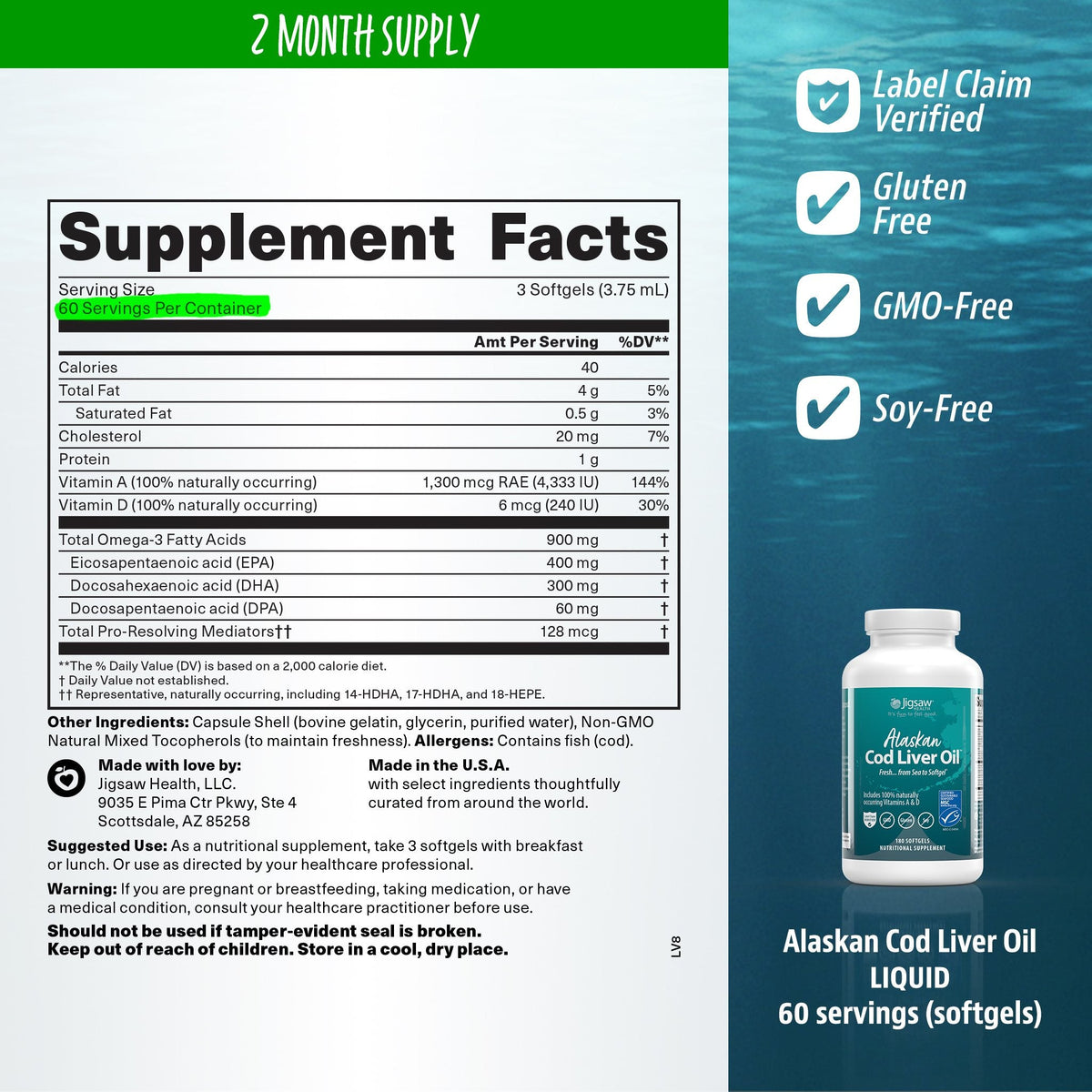 Jigsaw Alaskan Cod Liver Oil™