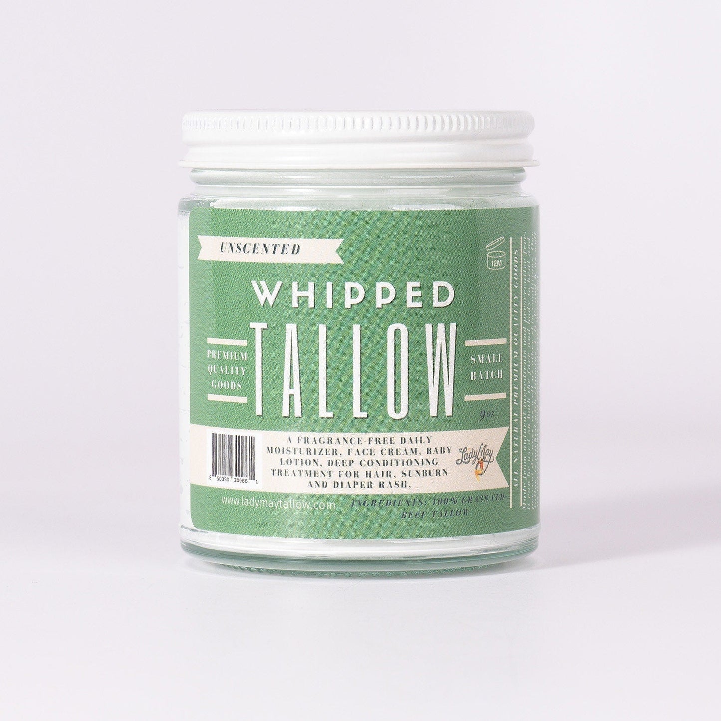 LADY MAY - Tallow Skincare Collection - Unscented (9oz)