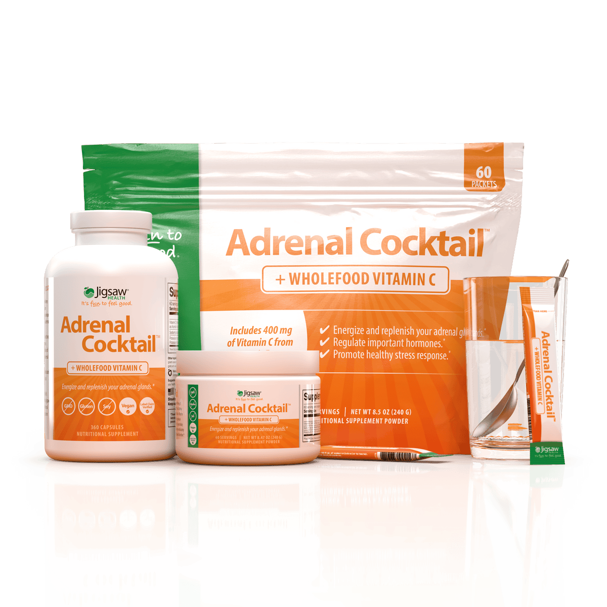 Jigsaw Adrenal Cocktail™ + Wholefood Vitamin C