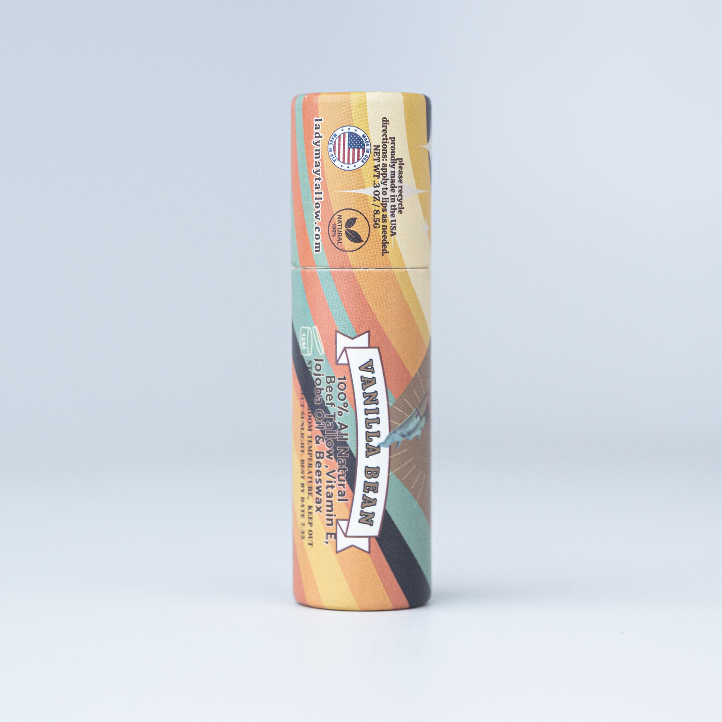 LADY MAY - Tallow Lip Balm Multipack - Citrus, Vanilla, Mint, Pina Colada