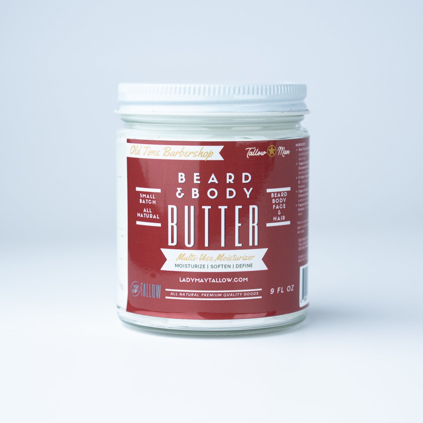 Tallow Man Beard + Body Butter Trio - Scented (9oz)