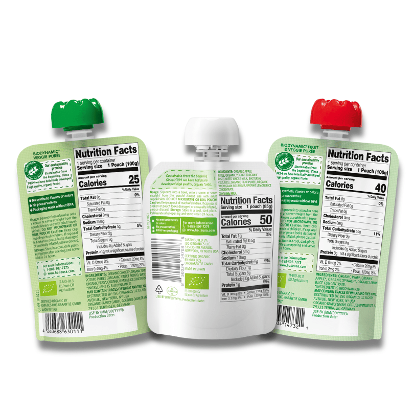 Power Greens Bundle: Veggie Bunny, Power Parrot, Apple & Pear Yogurt