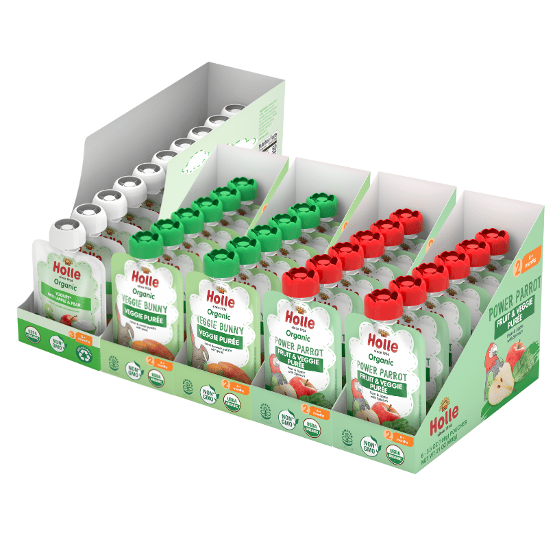 Power Greens Bundle: Veggie Bunny, Power Parrot, Apple & Pear Yogurt