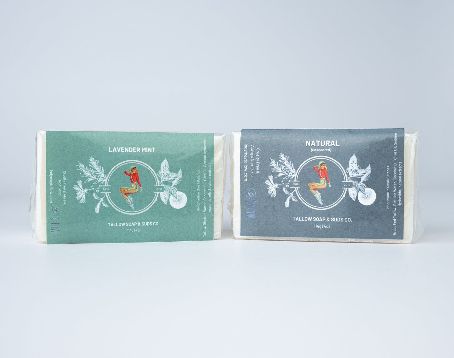 LADY MAY - All-Natural Tallow Soap – Lavender Mint & Unscented