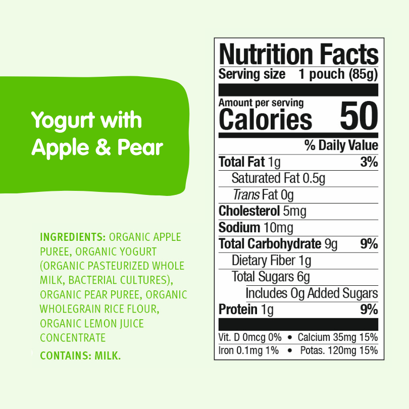 Power Greens Bundle: Veggie Bunny, Power Parrot, Apple & Pear Yogurt
