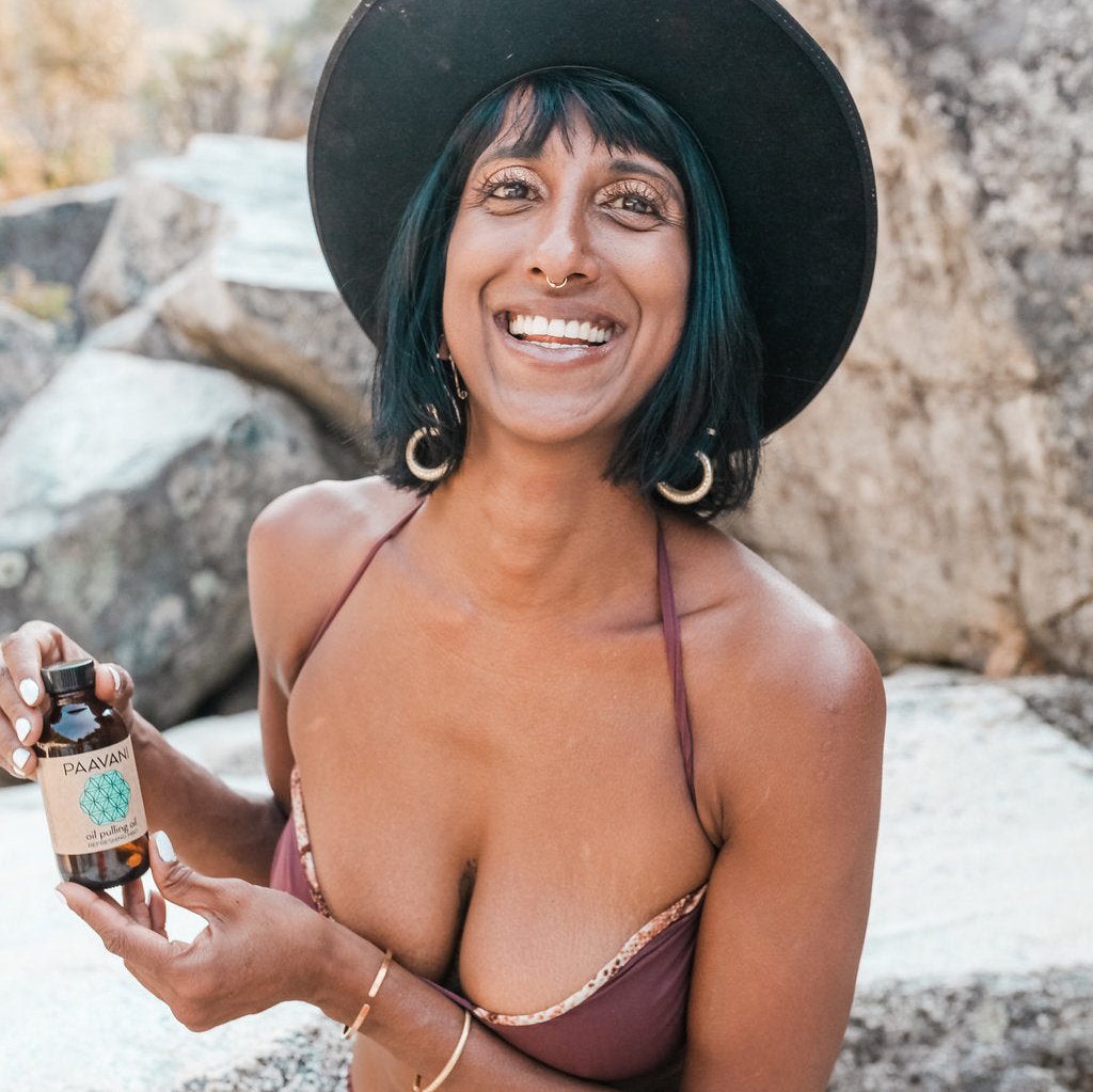 Paavani Ayurveda - Mint Pulling Oil | Ayurvedic Oil Pulling for Oral Health & Detoxification